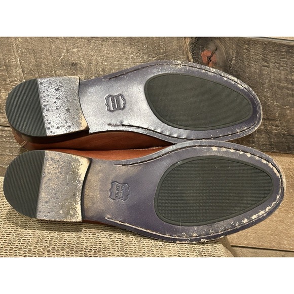 Johnnie-O Mens Leather Penny Clubhouse Loafers Made In Brazil 9.5 - Picture 7 of 9